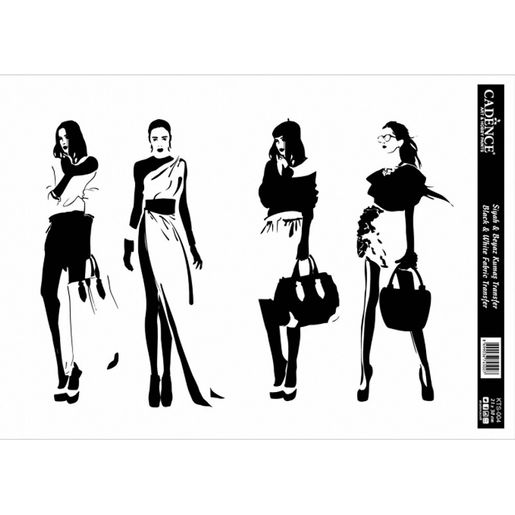 Transferový obrázek na textil Cadence, 21x30 cm - Fashion