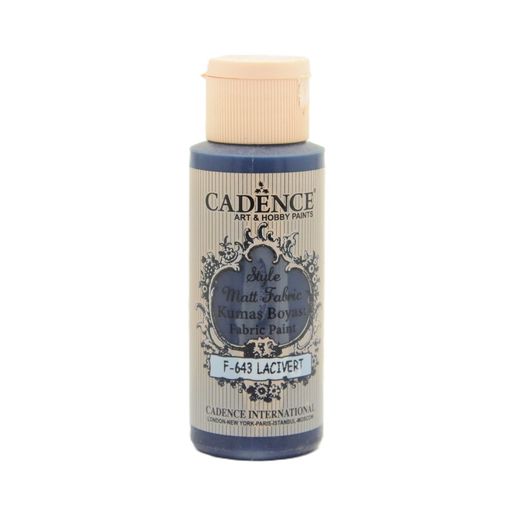 Barva na textil Cadence Style Matt Fabric, 59 ml - dark blue, tm. modrá
