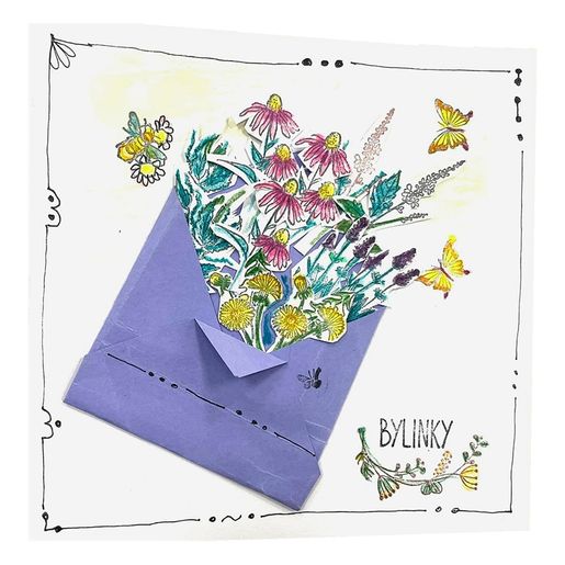 Razítka Aladine Stampo Hobby, 41 ks - Bylinky