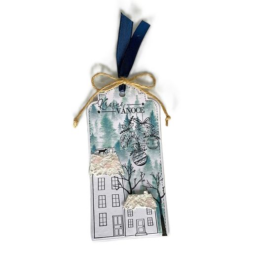 Razítka Aladine Stampo Art, 29 ks - Kouzelné domečky