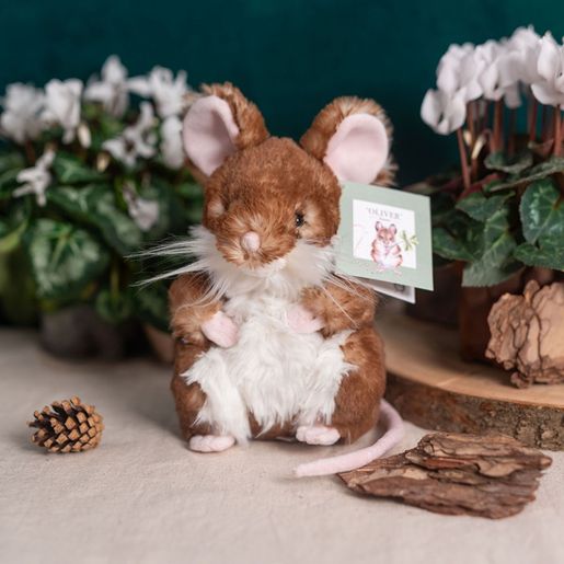 Plyšová hračka Wrendale Designs "Mouse Oliver" - Myška, mládě
