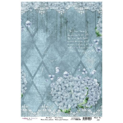 Rýžový papír Cadence - Rozkvetlé kosočtverce - VYBERTE VELIKOST