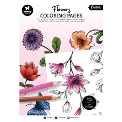 Omalovánky Studio Light, A5, 20 l. - Květiny