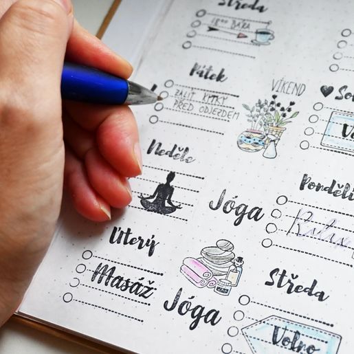 Diářová razítka Aladine Stampo Bullet Journal, 36 ks - Relax