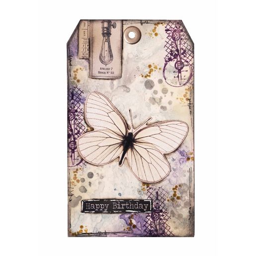 Papírové výseky Studio Light "Grunge", 47 ks - Vintage motivy