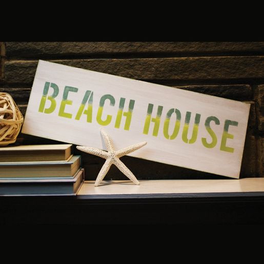 Šablona TCW 16,5"x6" (42x15 cm) - Text Beach House