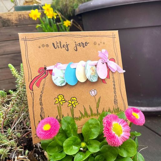 Dětská razítka Aladine Stampo Minos, 43 ks - Jaro a Velikonoce