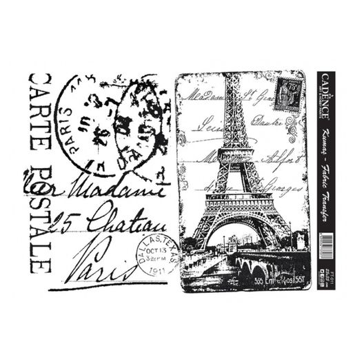 Transferový obrázek na textil Cadence, 25x35 cm - Paříž
