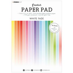 Blok barevných papírů Studio Light, A5, 36 l. - barevné přechody do bílé