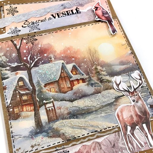 Sněhová strukturovací pasta Cadence Crystal Shine Hologram Relief Paste, 90 ml