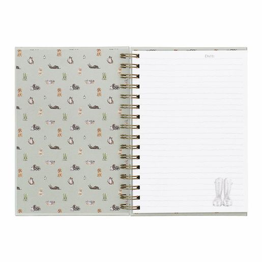 Kroužkový blok Wrendale Designs "Country Kitchen", A5, 90 l., linkovaný - Mazlíčci