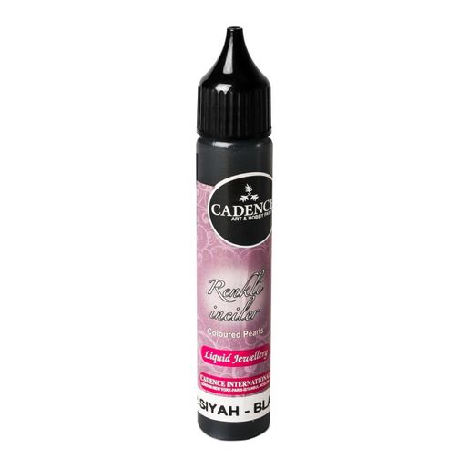 Tekuté perly Cadence Coloured Pearls, 25 ml - black, černé