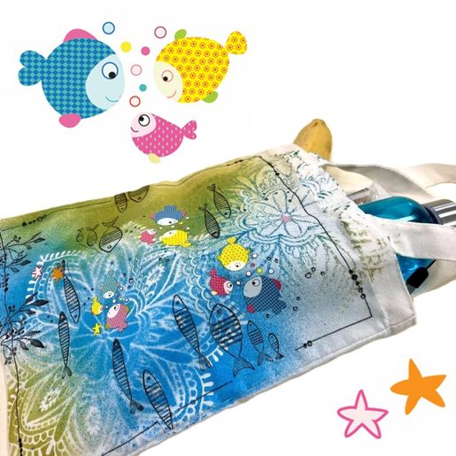 Transferový obrázek na textil Aladine, 12x17 cm - Rybičky