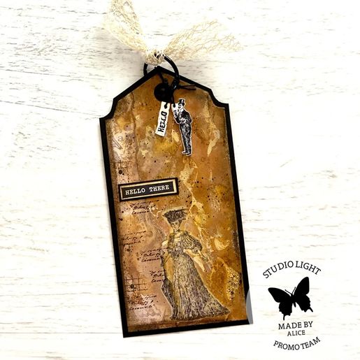 Gelová razítka Studio Light "Vintage Treasures", 24 ks - Nápisy