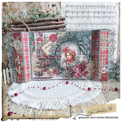 Blok podkladových papírů Studio Light "Festive Nostalgia", 20,3x20,3 cm, 36 l.