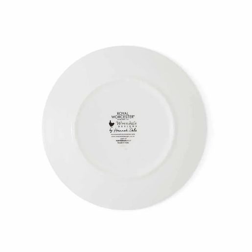 Vánoční porcelánové talířky Wrendale Designs, 2 ks - Kráva a husa