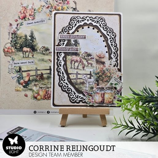 Kreativní blok s výseky Studio Light "Country Roads", A4, 28 l. - Na venkově