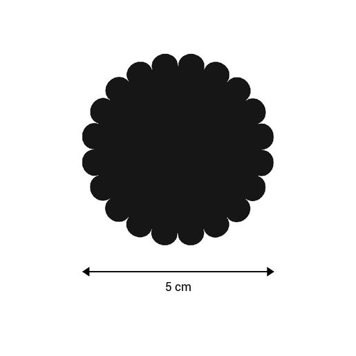 Šablona TCW 4"x9" (10x23 cm) - Scalloped Circles