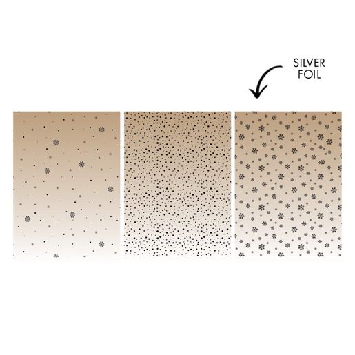 Acetátová fólie Studio Light, A4, 6 ks - Stříbrné vločky