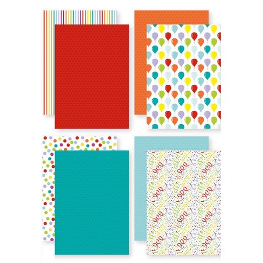 Blok vzorovaných papírů Studio Light, A5, 24 l. - Koktejly a konfety