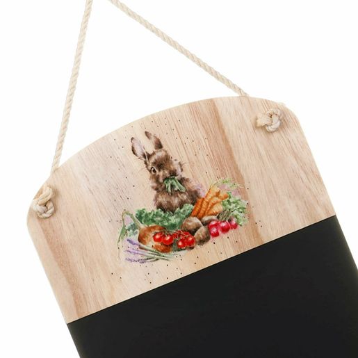 Křídová tabule do kuchyně Wrendale Designs "Grow Your Own" - Králík