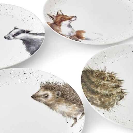Jídelní porcelánový talíř Wrendale Designs - Sova