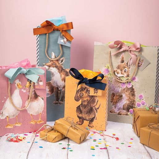 Dárková taška Wrendale Designs "Daisy Coo", malá - Kráva