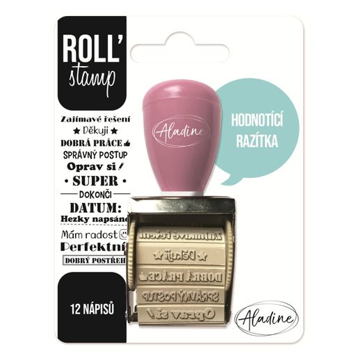 Otočné razítko s nápisy Aladine Roll