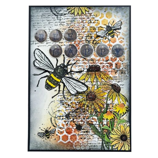 Gelové razítko Studio Light "Sweet Bee Memories", 6x9,3 cm - Včela