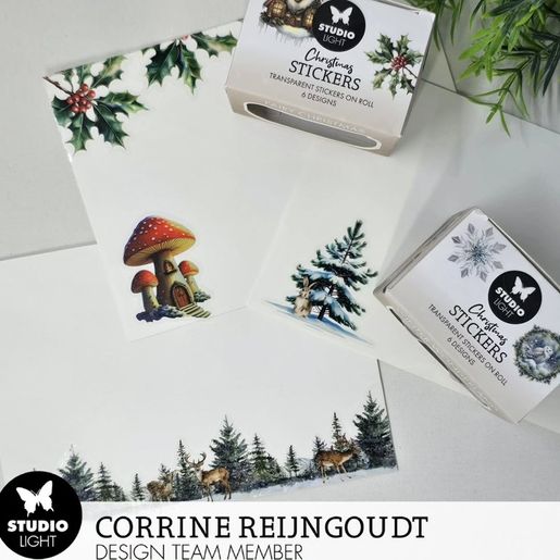 Průhledné samolepky Studio Light "Winter Wonderland" - Zima se zvířátky