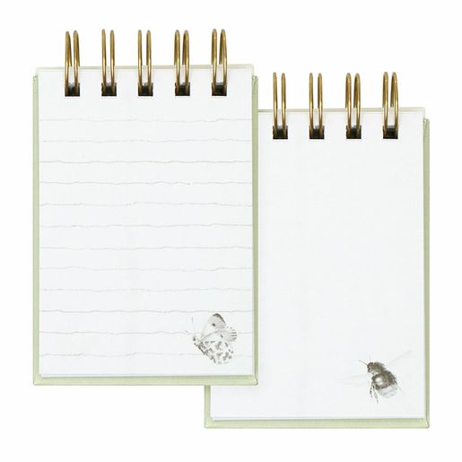 Kroužkový blok Wrendale Designs "Hedgerow", B7, 50 l., čistý a linkovaný - Polní zvířata