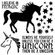 Šablona TCW - Unicorn - VYBERTE VELIKOST