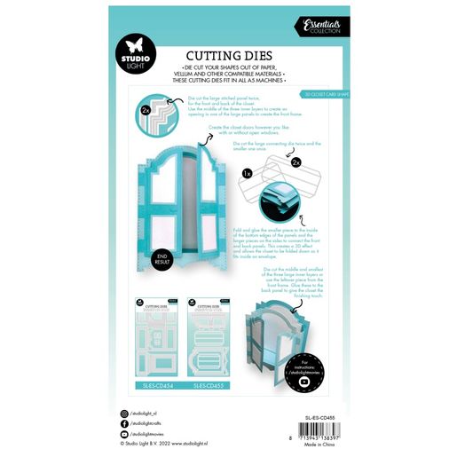 Vyřezávací šablony Studio Light, 18 ks - Skříň