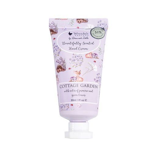Krém na ruce Wrendale Designs "Cottage Garden", 30 ml - Jasmín, zelené lístky