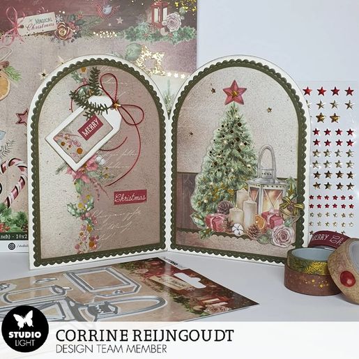 Vyřezávací šablony Studio Light "Magical Christmas", 19 ks - Vánoční dekorace