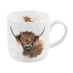 Porcelánový hrnek Wrendale Designs "Highland Cow", 0,31 l - Kráva