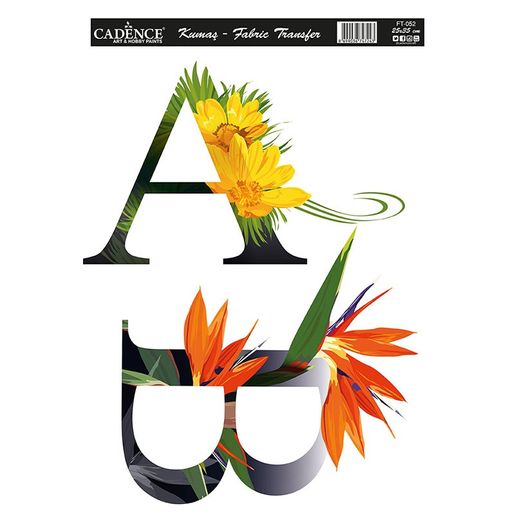 Transferový obrázek na textil Cadence, 25x35 cm - VYBERTE PÍSMENA