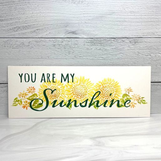 Šablona TCW 16,5"x6" (42x15 cm) - Sunflower Spray