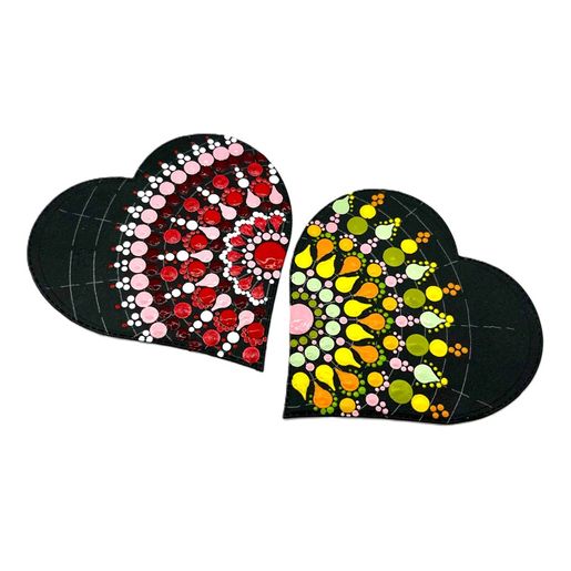 Dřevěný výřez k dekoraci Gomille, 10x9 cm - Srdce, malé