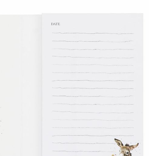 Poznámkový blok Wrendale Designs "Fine and Dandy", 140 l., linkovaný  - Oslík