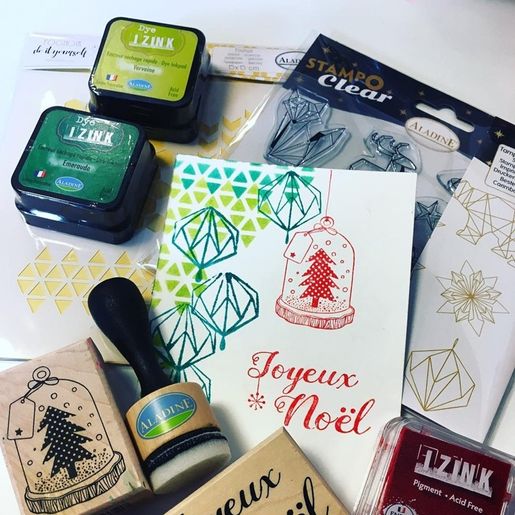 Razítkovací polštářek Aladine Izink Dye - emeraude, smaragdový zelený